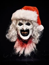 ART THE CLOWN (SANTA VERSION)  1:1 Scale Face Bust (PLEASE READ DESCRIPTION)