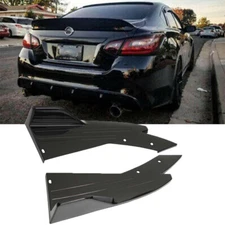 Rear Bumper Spoiler Splitter Lip Diffuser Kits For Nissan Altima Glossy Black
