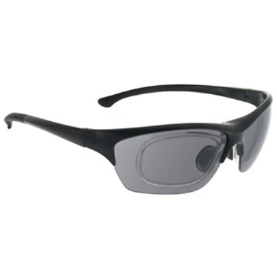 Sportbrille Unisex Radbrille schwarz Sonnenbrille mit Innenclip in Sehstärke Neu
