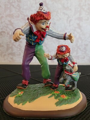 The Danbury Mint Barnum's Classic Clowns ''learning New Tricks  -Francis Barnum