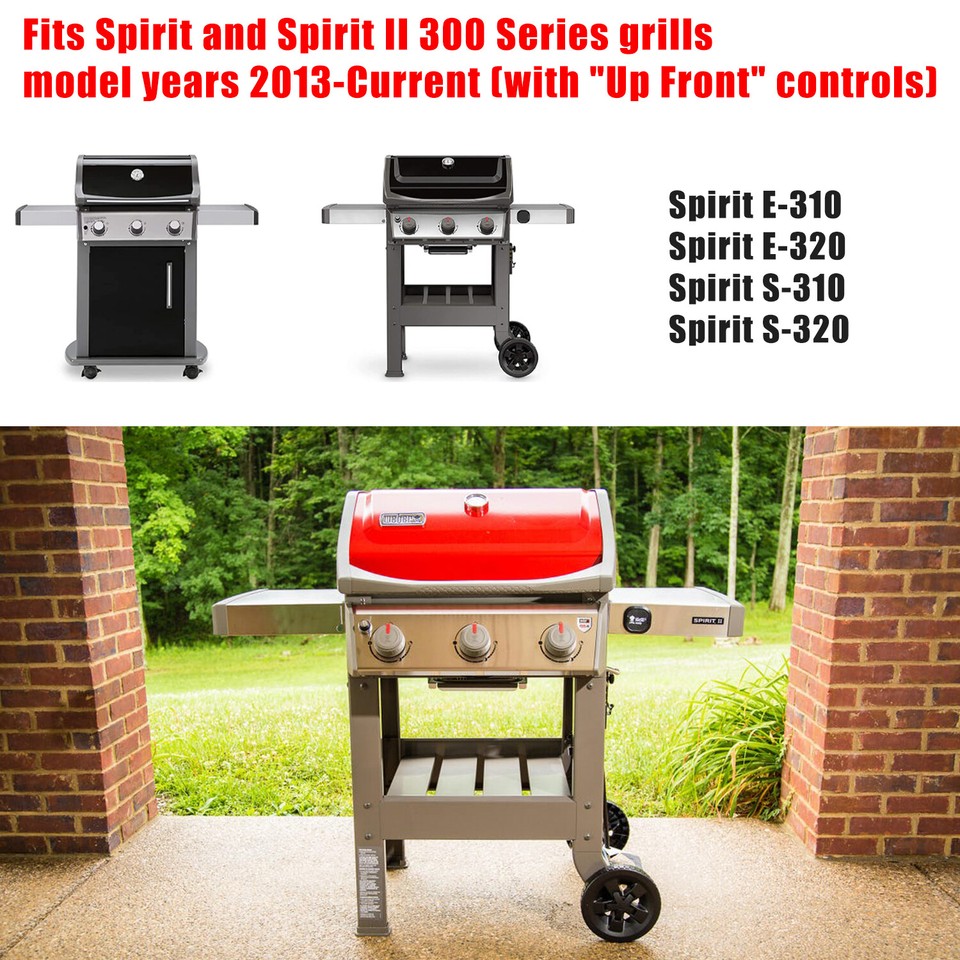 Griglia E Piastra Per Barbecue Weber Spirit Serie 300 In Ghisa - Ricambio Per E310, E320, E330, S310, S320, S330