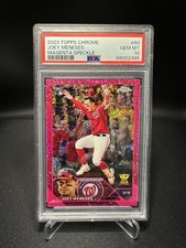 2023 Topps Chrome Baseball - Joey Meneses - Magenta Speckle Ref.- PSA 10 #60