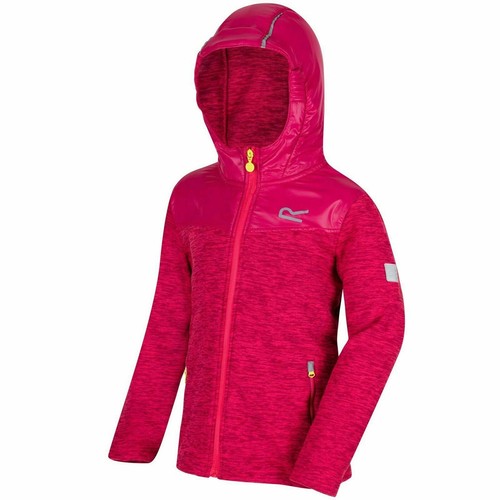 Regatta Kielder Kids Girls Hooded Hoody Hybrid Softshell Fleece Jacket RRP £40 - Picture 12 of 18