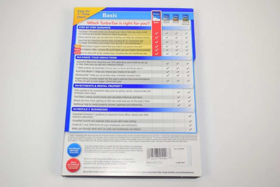 Intuit Turbo Tax Basic 2013 - Image 2 of 3