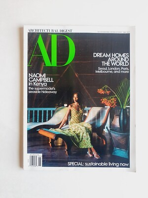 #ad #ad Architectural Digest May 2021 Naomi Campbell in Kenya Sustainable Living $14.00