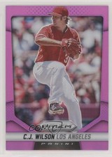 2014 Panini Prizm Purple Prizm 52/99 CJ Wilson #83 a3q