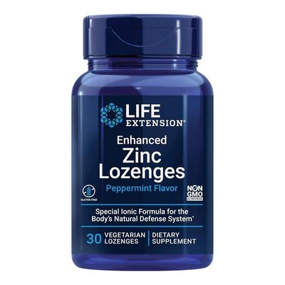 Enhanced Zinc Lozenges Peppermint 30 Lozenges