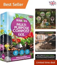 60L Multi-Purpose Compost: Nutrient-Rich Fertilizer for Vibrant Plant Growth 0.47 per litre