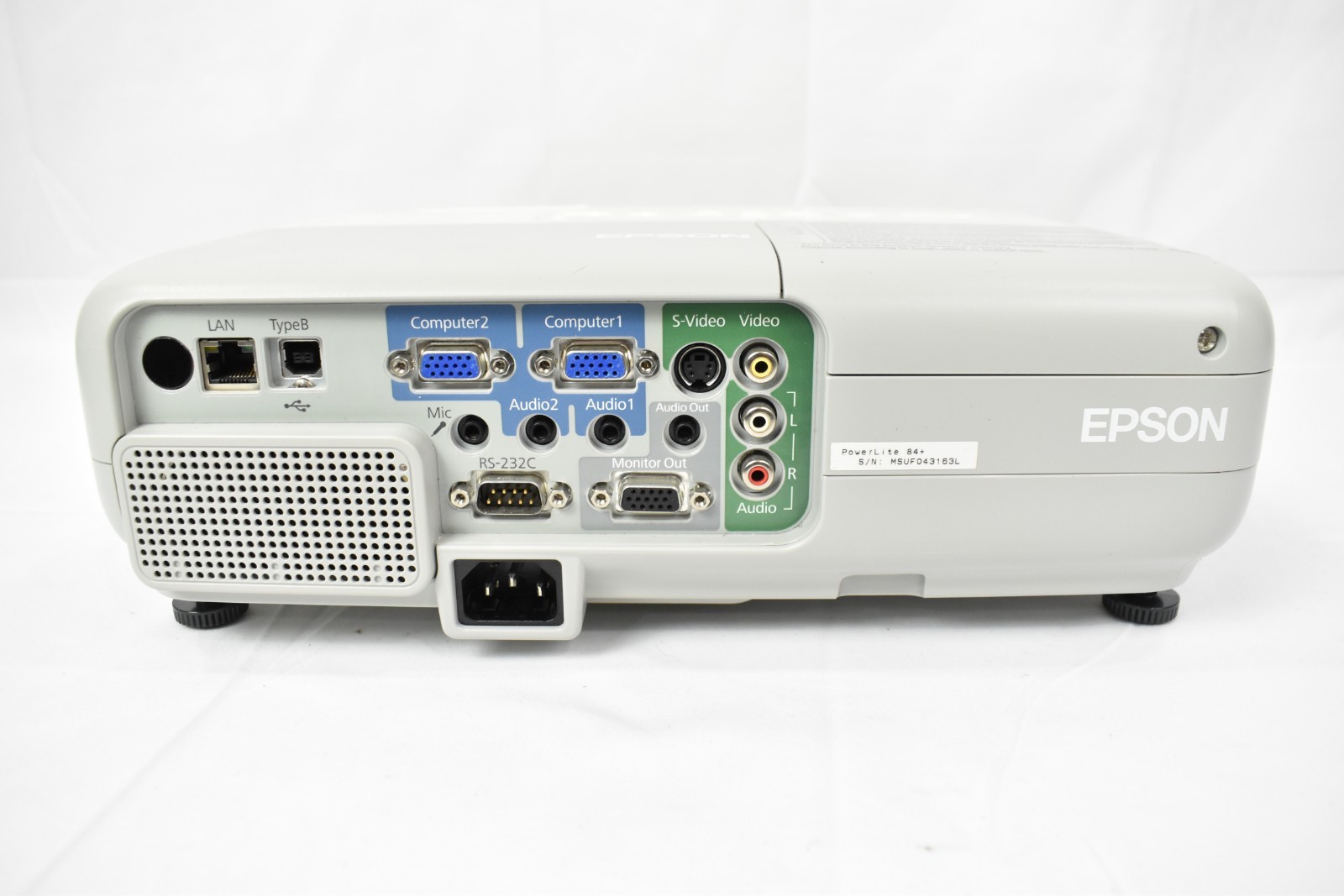 Epson Powerlite 84+ 3LCD Projector 2600 Lumens 808 Lamp Hours