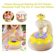 Flower Bouquet Making Kit DIY Flower Bouquets Craft Toy For 4 Year Kid Yellow