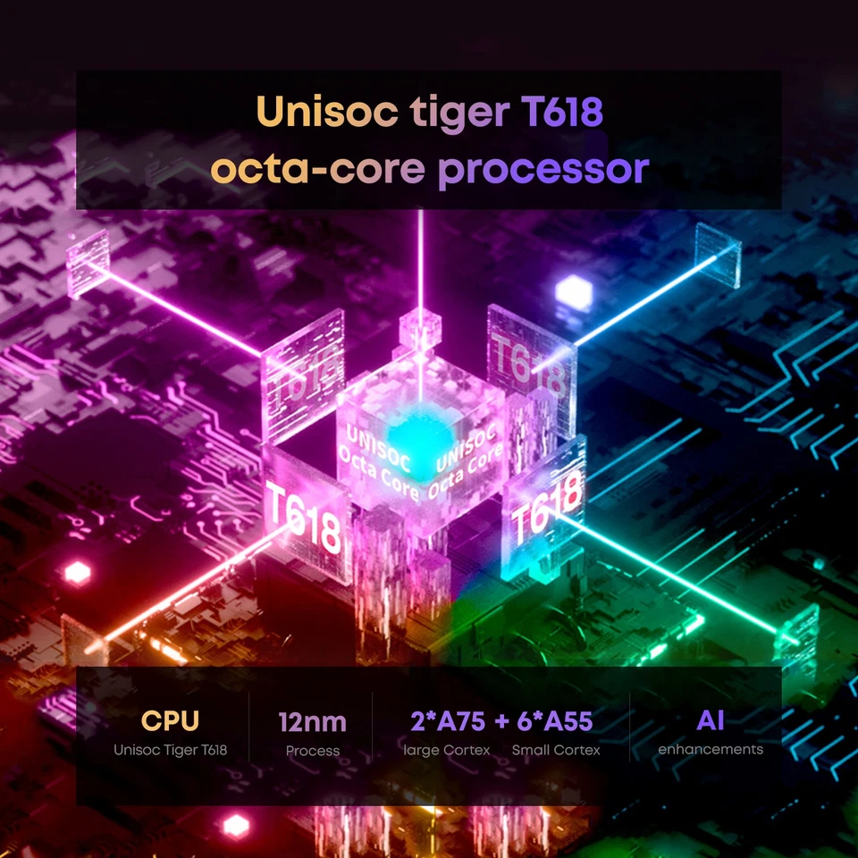 CHUWI 10.3'' IPS WiFi Tablet Android 11 Pad 4+128G Octa Core T618 Dual Camera - Image 4 of 4