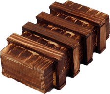 Wooden Secret Drawer Money Holder Puzzle Box