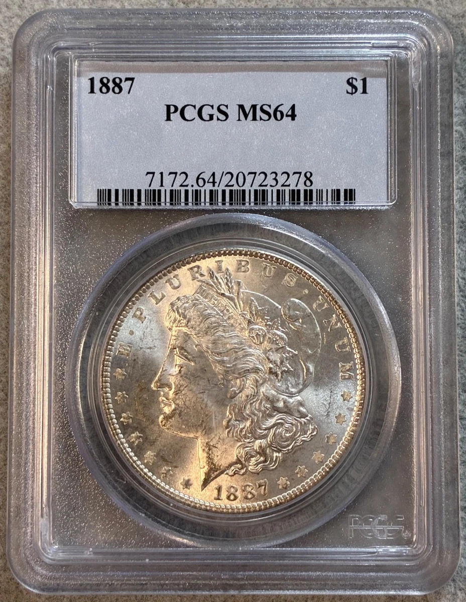 MS 64 Graded 1887 Year Morgan US Dollars (1878-1921) for sale | eBay