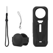 Silicone Case for Camera Body Panoramic Lens Protective Cover for Insta360 X5