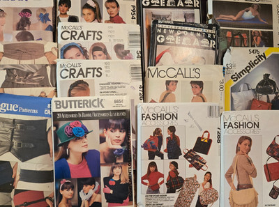 You Choose - Sewing Patterns for Accessories, Totes, Purses, Belts, Flowers, Etc