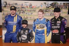 Brock Zearfoss/Rico Abreu/Brad Sweet/Corey Eliason Sprintcar Signed 8x12 Photo