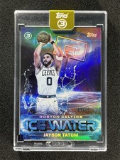 2025-26 Topps Three 3 Basketball Jayson Tatum #IW-21 Blue Ice Water Celtics /49