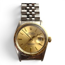 Rolex Datejust 36 mm Two Tone Jubilee Champagne Automatic Watch 16013 Circa 1980
