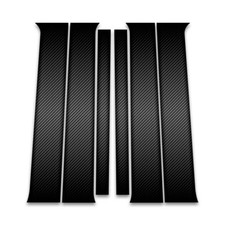 6pc Carbon Fiber Pillar Post Covers For 2005-2012 Nissan Pathfinder