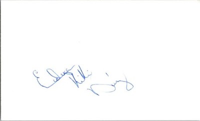 1980's -Edgar Diaz- Signed/Autograph/Auto Index Card Milwaukee Brewers MLB