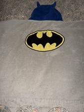 Pottery Barn Kids Hooded Cotton Bath/ Beach Towel Batman DC Comics 30 x50