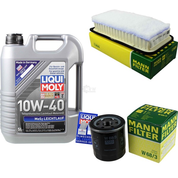 Mann Inspektionspaket 5L Liqui Moly 10W-40 FüR Toyota Corolla Verso 1.8-image