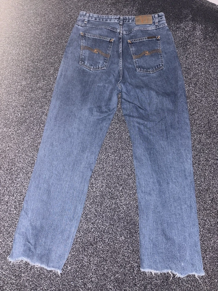 Nudie Jeans ‘Clean Eileen’ Blue Wash Straight Leg Jeans Waist 29 Length 30 - Image 2 of 4