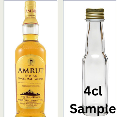 WHISKY SAMPLE   AMRUT INDIAN SINGLE MALT WHISKY - 4CL