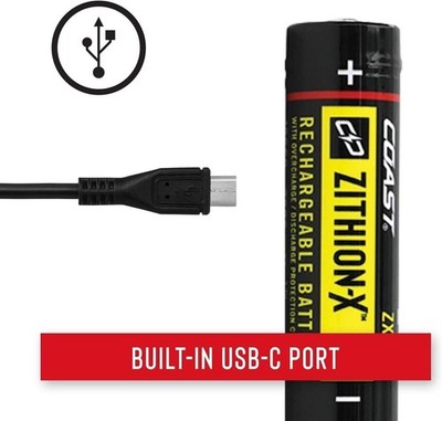 Coast ZX850 ZITHION-X Li-Ion Rechargeable Battery for XP9R XPH30R