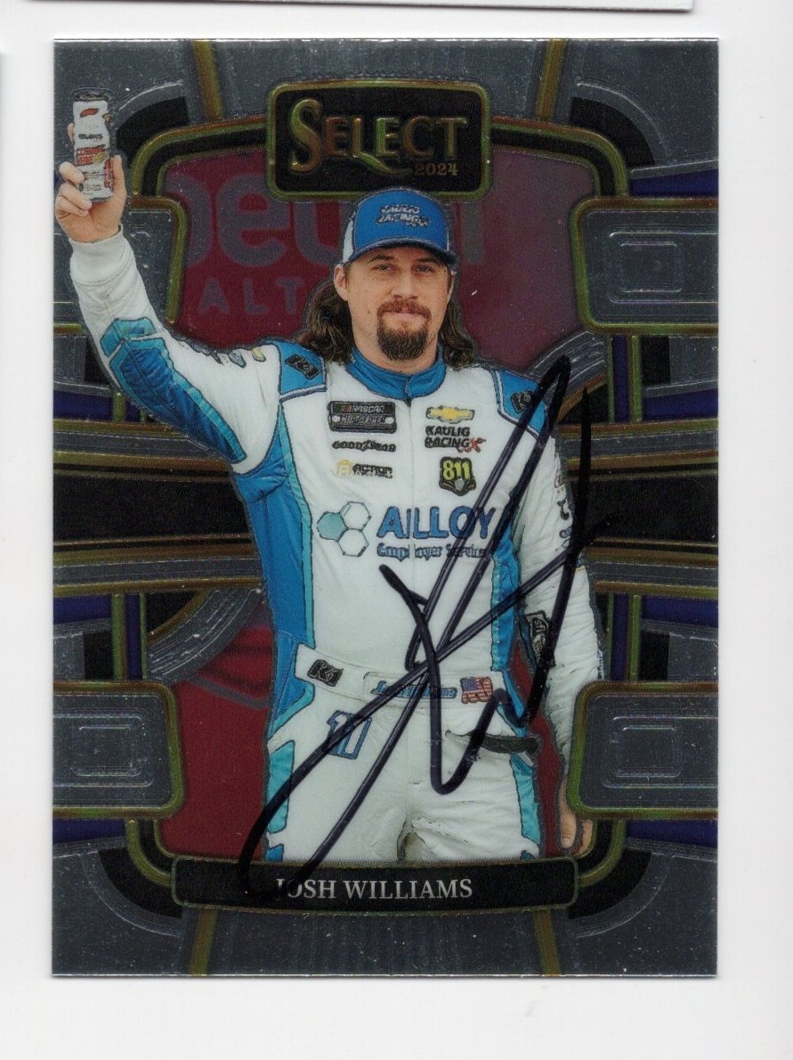 2024 Panini Select Josh Williams #61 NASCAR Signed Autographed Card
