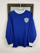 Leicester City Retro Replicas football shirt 1962 Toffs Long Sleeve Jersey Sz M