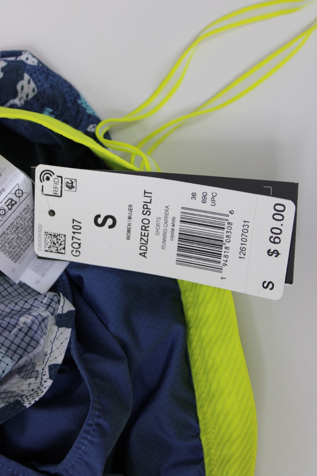 Adidas Women's Adizero Running Split Shorts Size S thumbnail 4