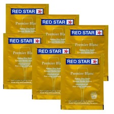 WINE YEAST 6 PACK RED STAR Premier Blanc Fermentis Champagne Yeast