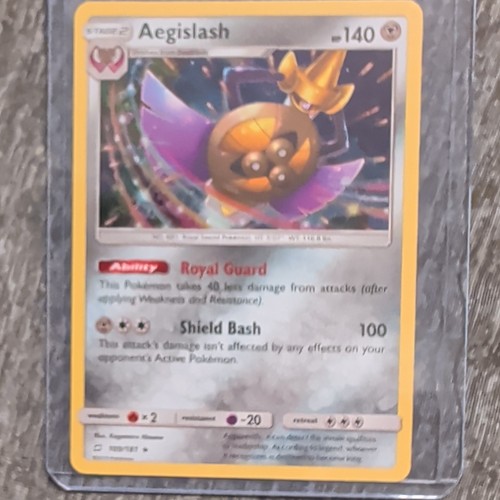 The Pokémon Company Pokemon TCG Aegislash 109/181 SM-Team Up Holo Rare 140 HP