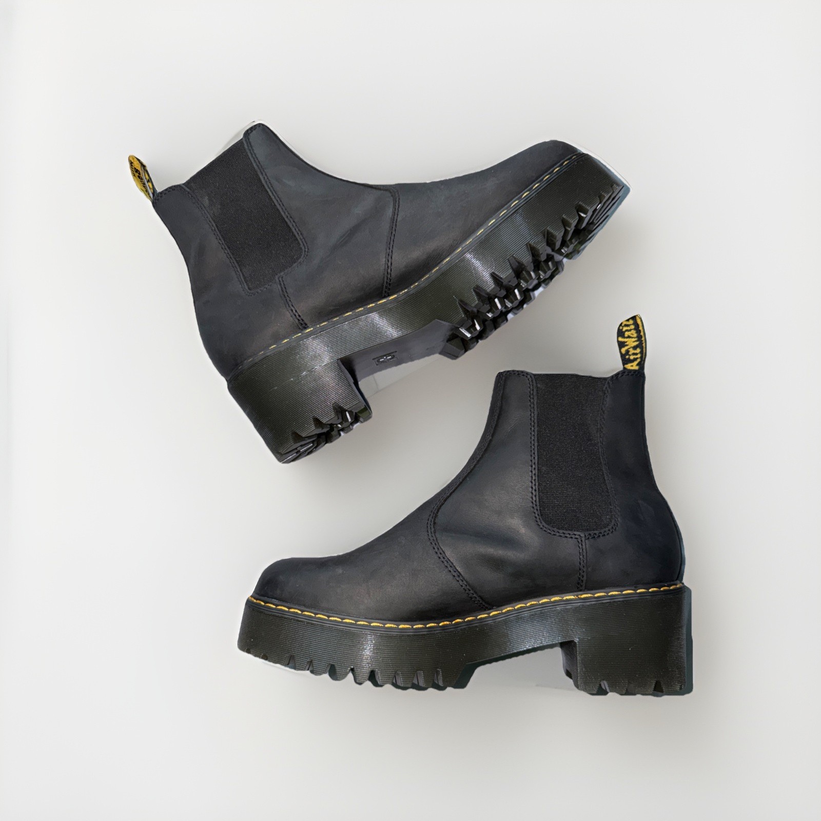 NEW DR. MARTENS ROMETTY CHELSEA Women’s BOOTS BLACK thumbnail 3