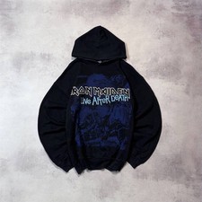 Rare 2003 Iron Maiden Live After Death Graphic Hoodie