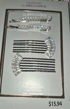 believe by brilliance FSP CZ Hair Comb Barrette Set S1594