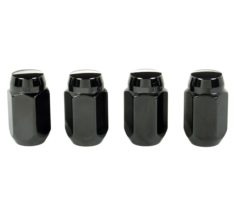 Set of 4 Universal Wheel Lug Nuts MCGARD M12 x 1.5 BLACK Cone Seat 13/16 Hex - Image 3 of 4