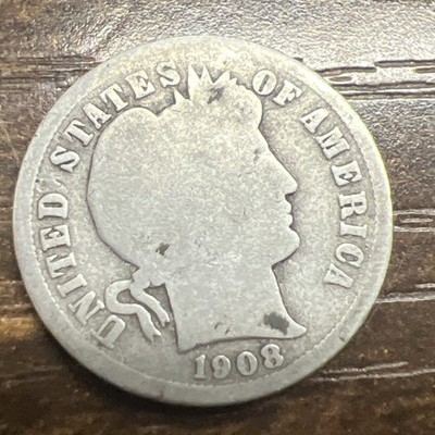 1908 Barber Dime US Coin Actual Coin Check My Barber Dime Out In My Store
