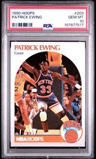 1990 HOOPS #203 PATRICK EWING PSA 10