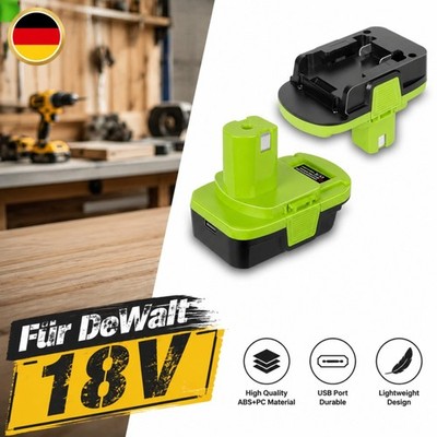 Battery Adapter DM18RL Konvertiert DeWalt/Milwaukee 18V Akkus Ryobi 18V One Plus