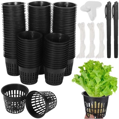 100Pack 3 inch Net Cup Pots