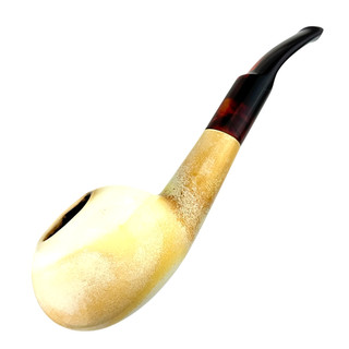 No Name Meerschaum Pipe Bent Tomato 9mm Filter