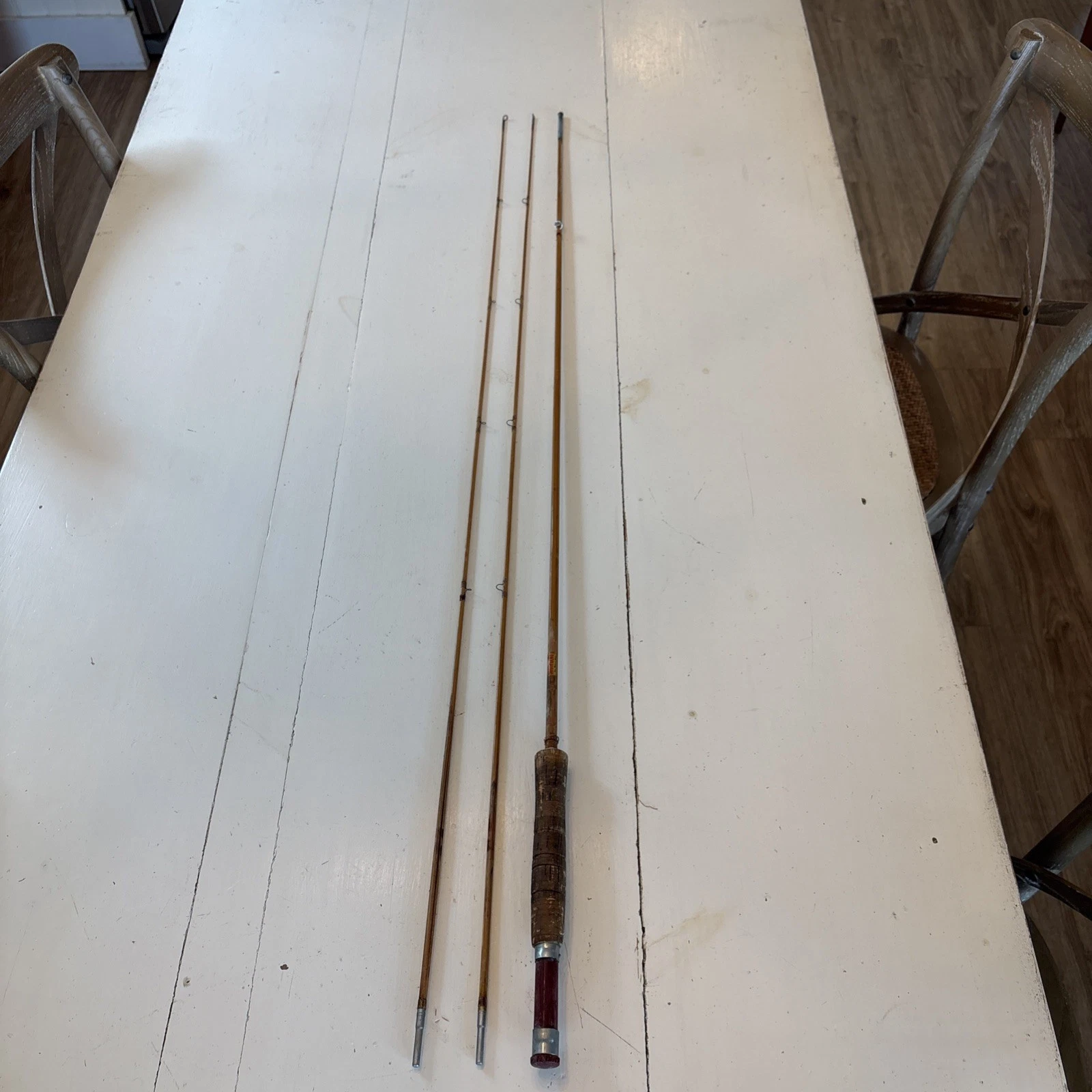 Vintage South Bend Model 290 2 Piece Bamboo Fly Rod 7.5’ Needs Repair