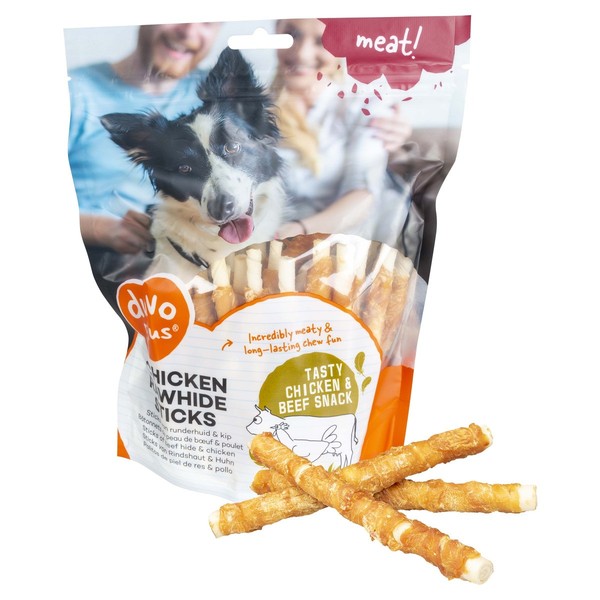 Duvo+ Hundesnack Rindshaut & Huhn Sticks, S / 400 G, Uvp 10,99 Eur, Neu-image
