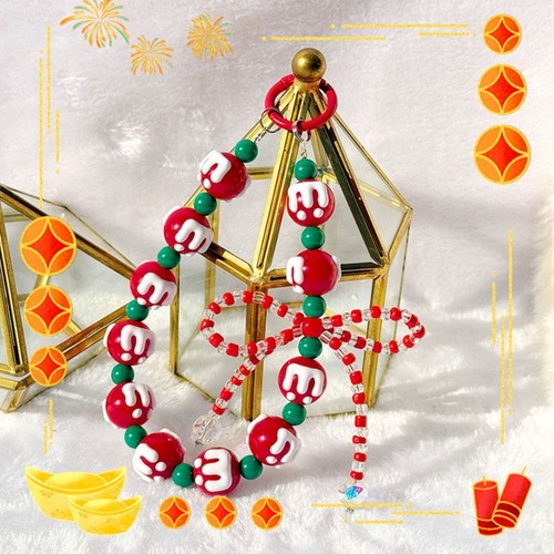 Plush Mobile Phone Strap Beaded Phone Charm Rope Fashion Phone Lanyard - Photo 8 sur 22