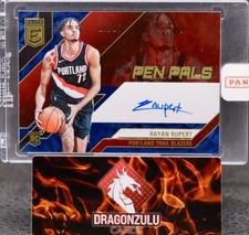 2023 Panini Elite Rayan Rupert Pen Pals Auto /25 Blue