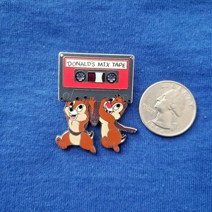 Disney Parks Donald's Mix Tape Chip And Dale Pin
