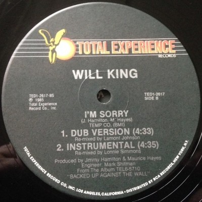 Will King - I'm Sorry (12'')