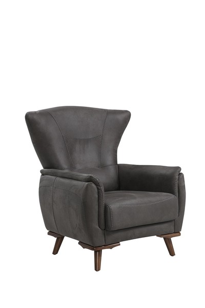 Modern Sessel Luxus Wohnzimmer PolstermöBel Grau Sitz Design Neu MöBel-image